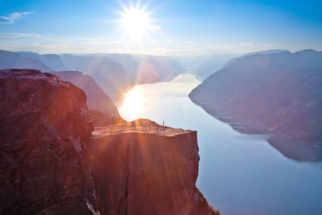 Preikestolen at sunrise