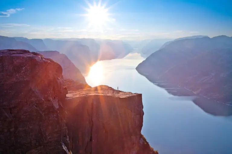 Preikestolen at sunrise